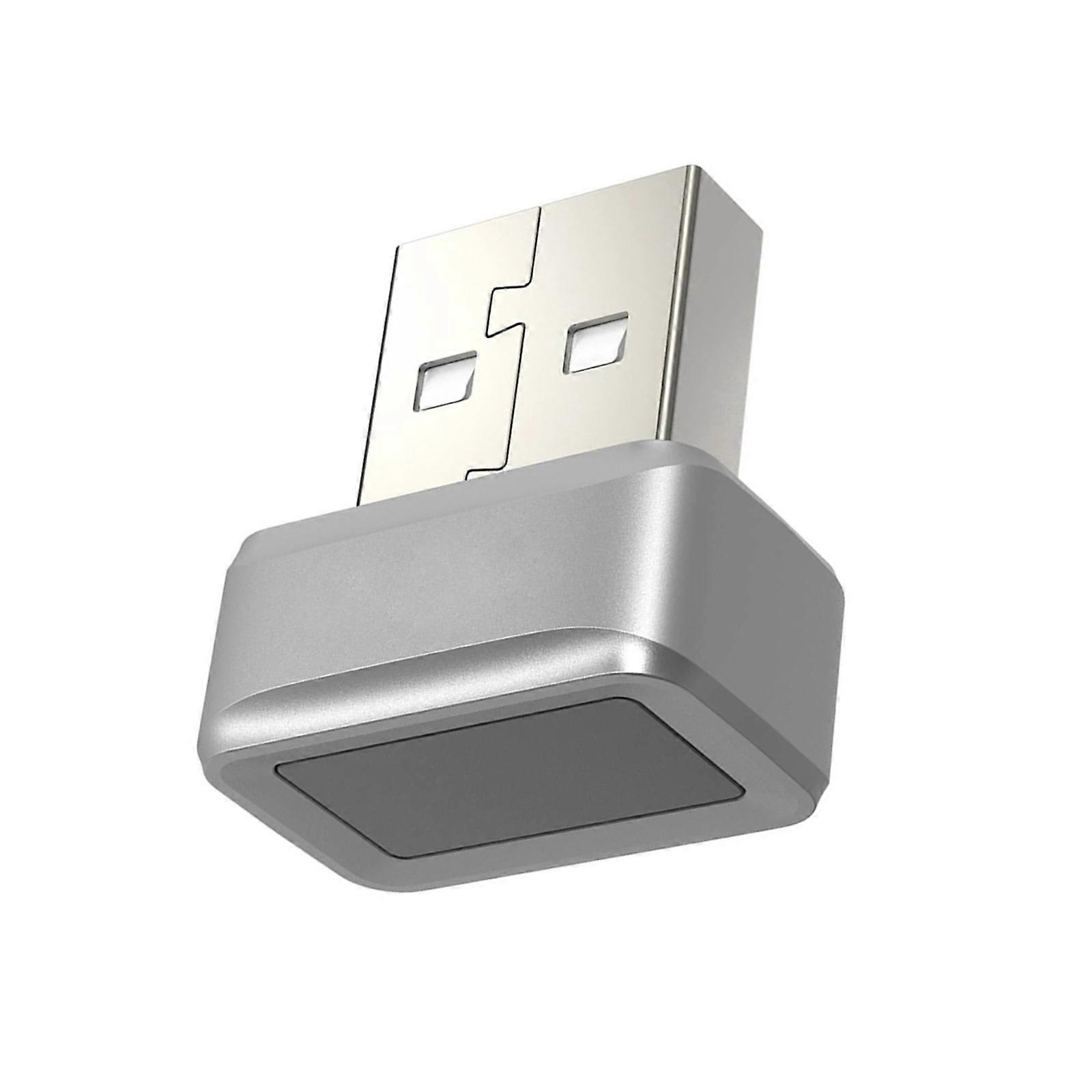 Erweitertes USB-Fingerabdruckleser-Design für Windows11/10 Hello Secure PC Access Window Hello Fingerabdrucklesergerät silber