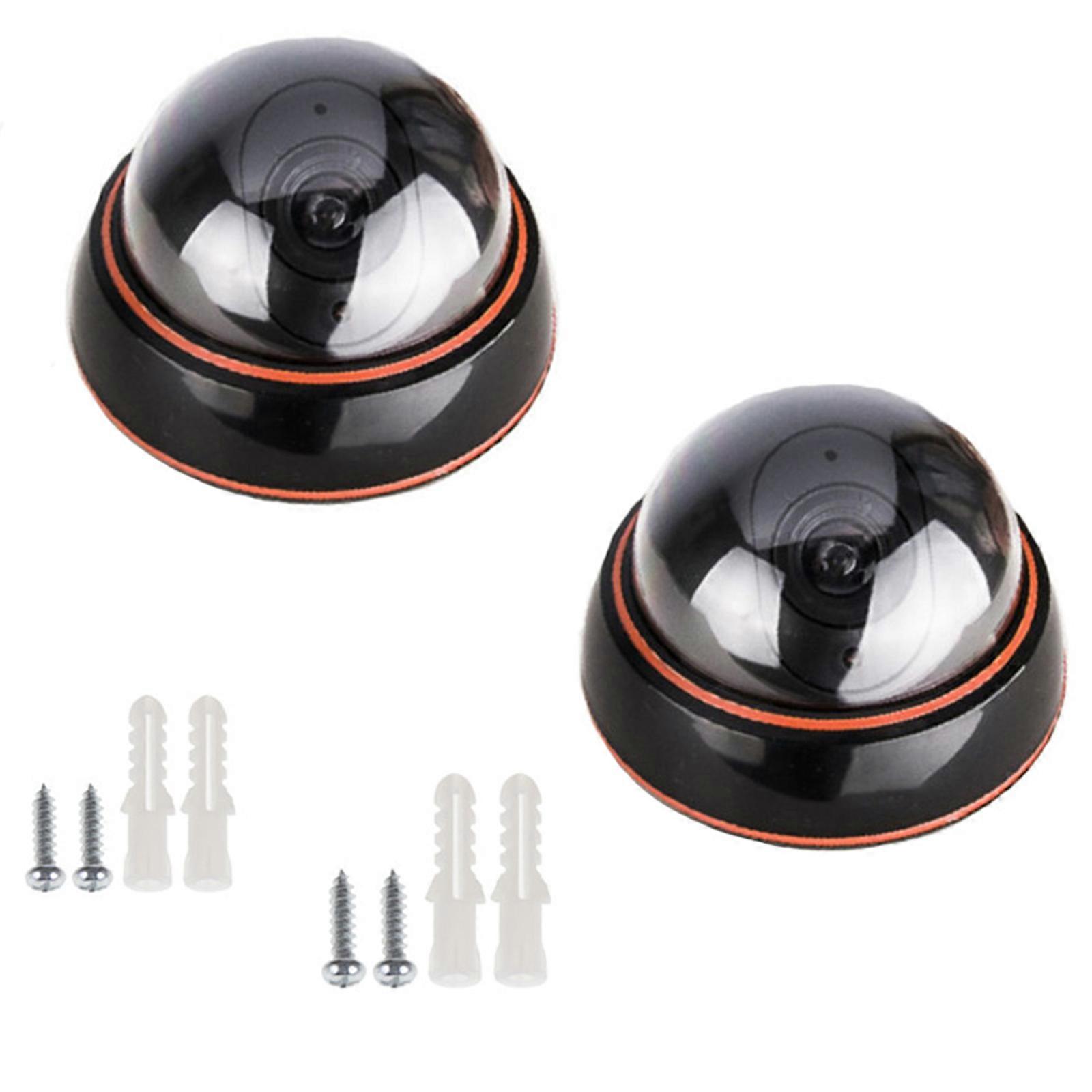 Fake Security Camera Realistic Design No Wiring Required Weatherproof Suitable For Garage Yard Office Indoor Outdoor Use Multicolor