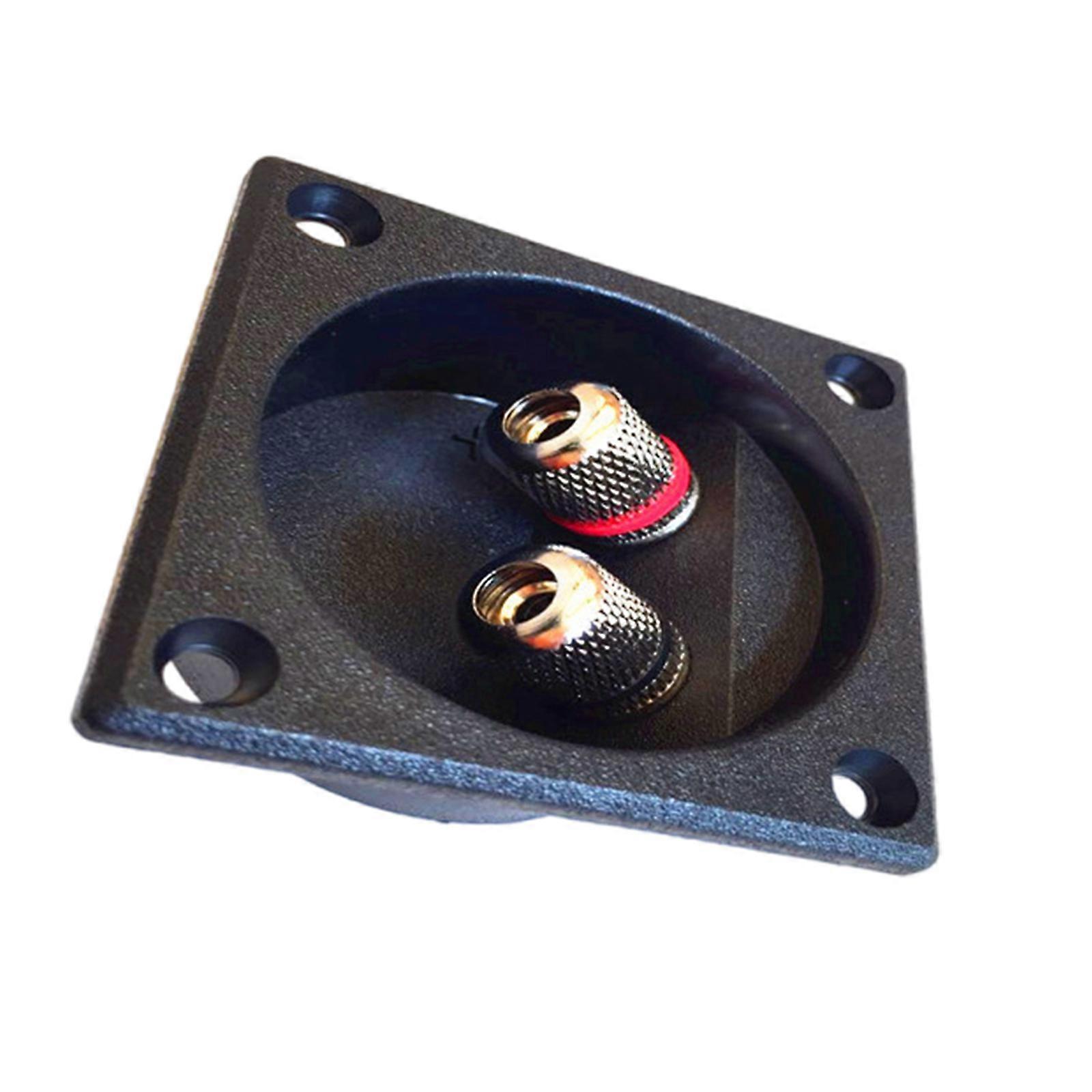 2 Way DIY Home Stereoes Speaker Binding Post Terminals Cup Connectors for Professional Sound Systems and Subwoofers Multicolor