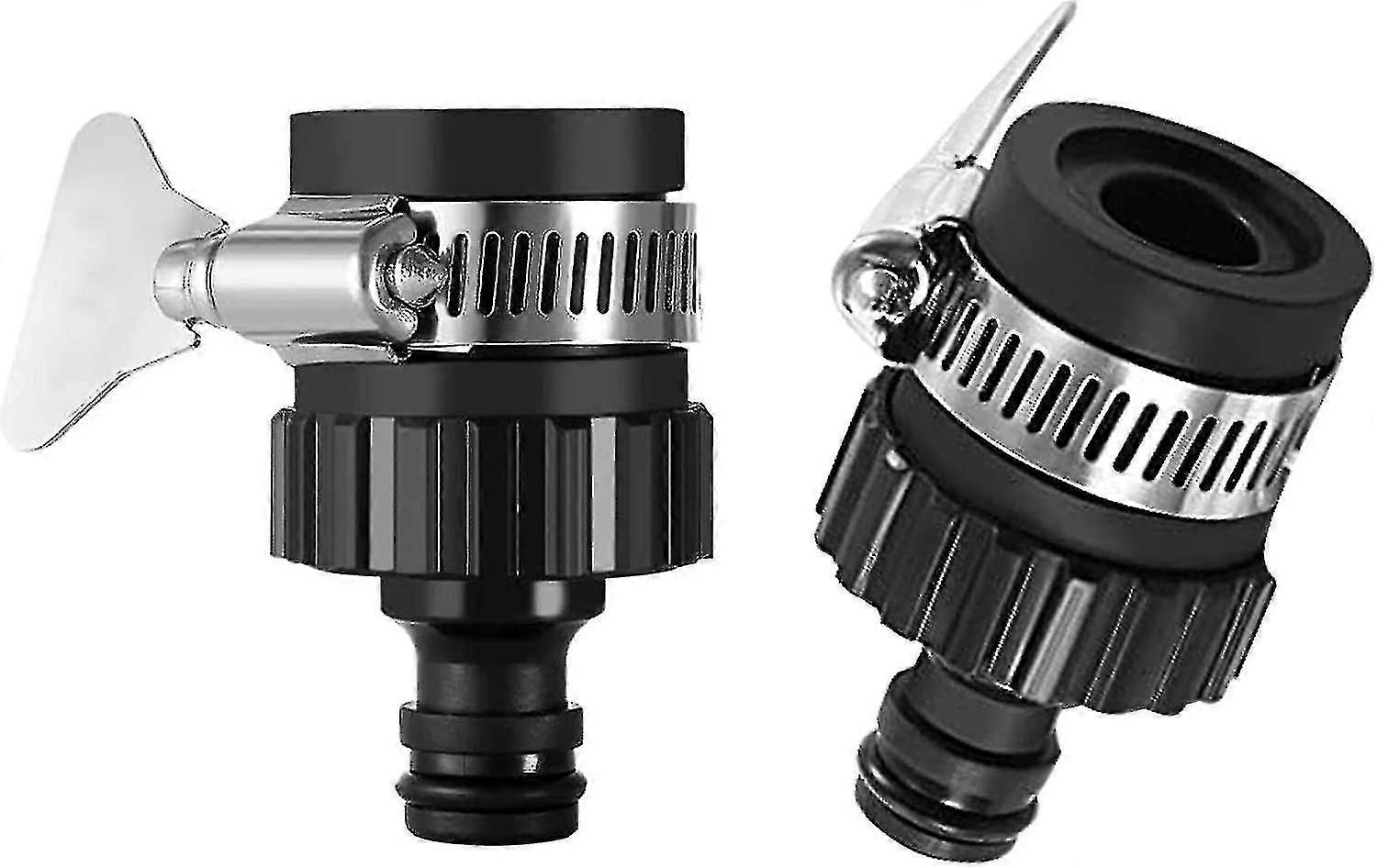 2 قطعة 16 مم عالمي صنبور موصل محول خلاط مطبخ حديقة خرطوم تركيب المشبك هك