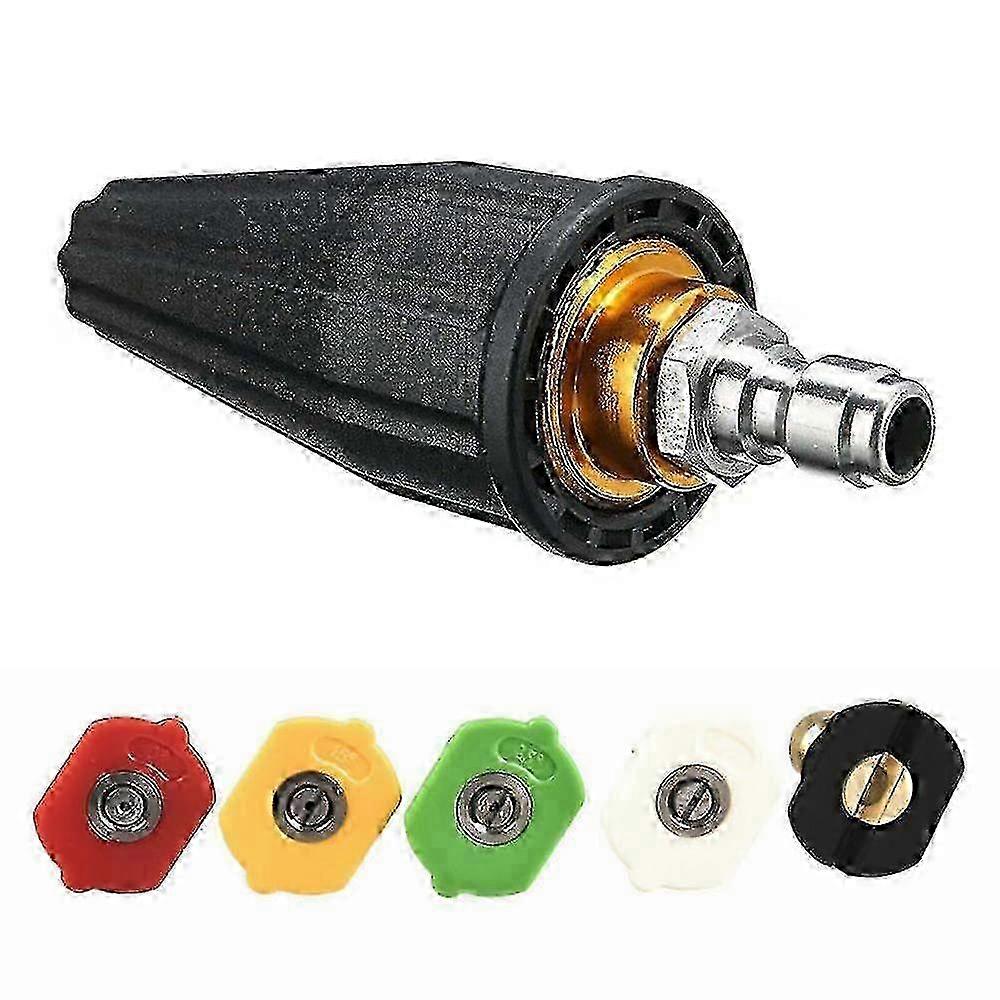 High Pressure Washer Adapter Turbo Nozzle, 3600 Psi Turbo Spray Nozzle Tip Kits