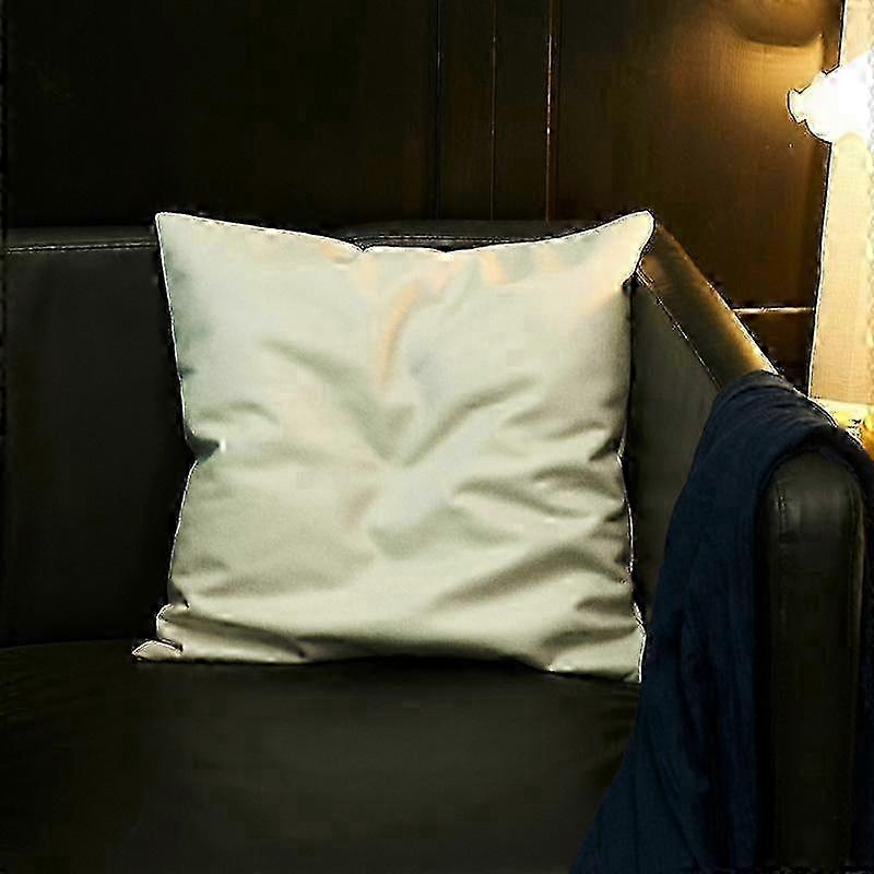 Soft Imitation Leather Tech Fabric Sequin Pillow Cover Sofa Pillow Ins Style Simple Multi-colour Square Sofa Cushion Cover