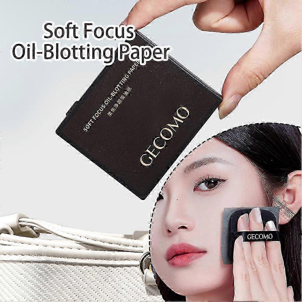 100-Pack Oil Absorbing Facial Tissues with Mirror for On-the-Go Makeup Touch-Ups and Shine Control