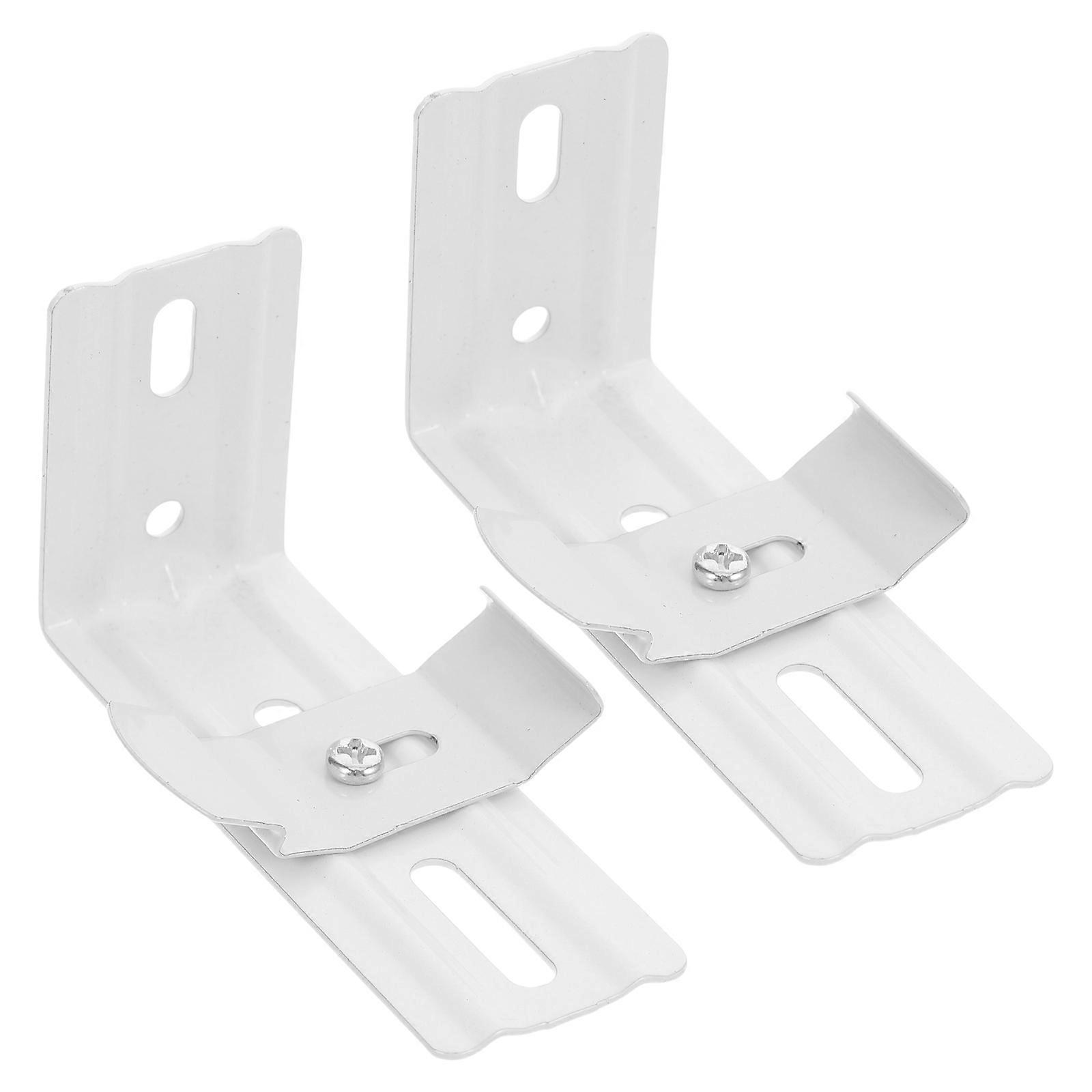 2Pcs Vertical Blinds Mounting Brackets L-Shaped Clips For Homeowners And Business Owners With Robust Material And Secure Fixation