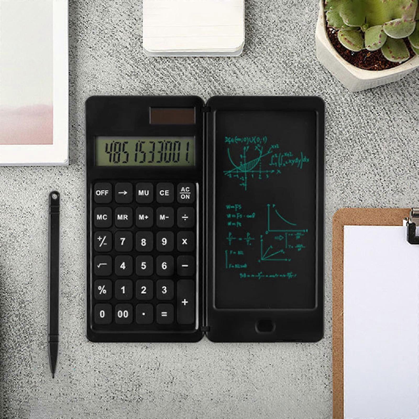 Portable Calculator with Large LCD, Solar & Battery Powered, Sensitive Buttons, Standard Functions for Office, Home, School