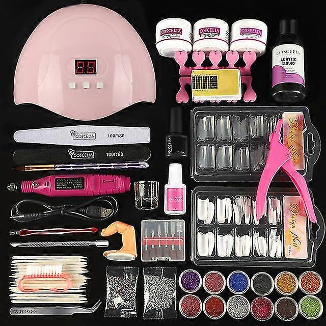 Complete Manicure Set with Nail Machine for Professional Acrylic Application
