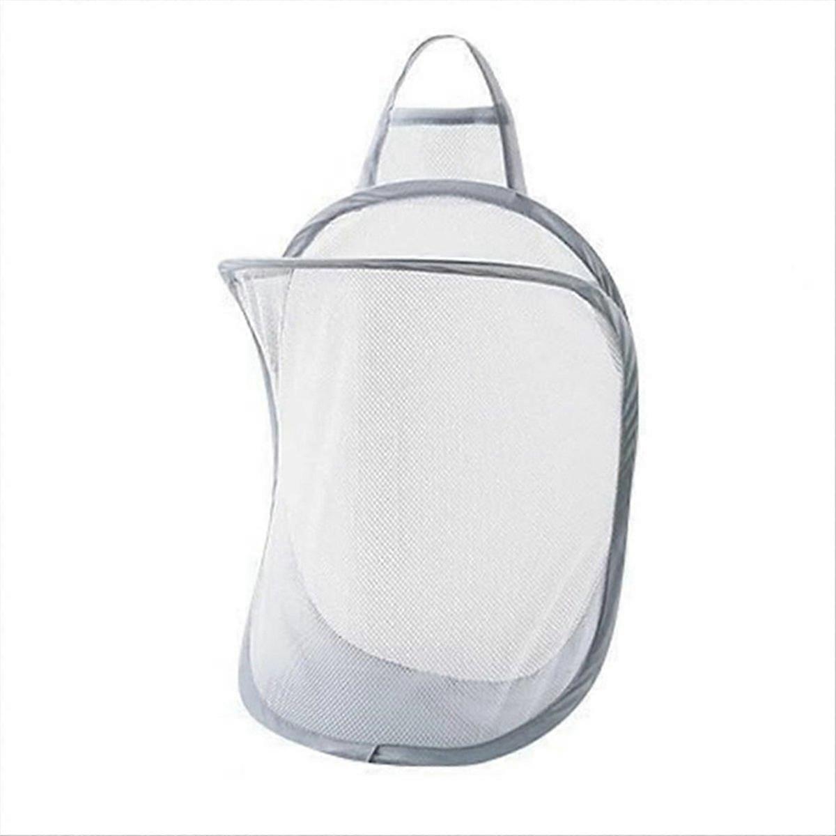 Hanging Laundry Hamper, for   el, University Dormitory Use Gray
