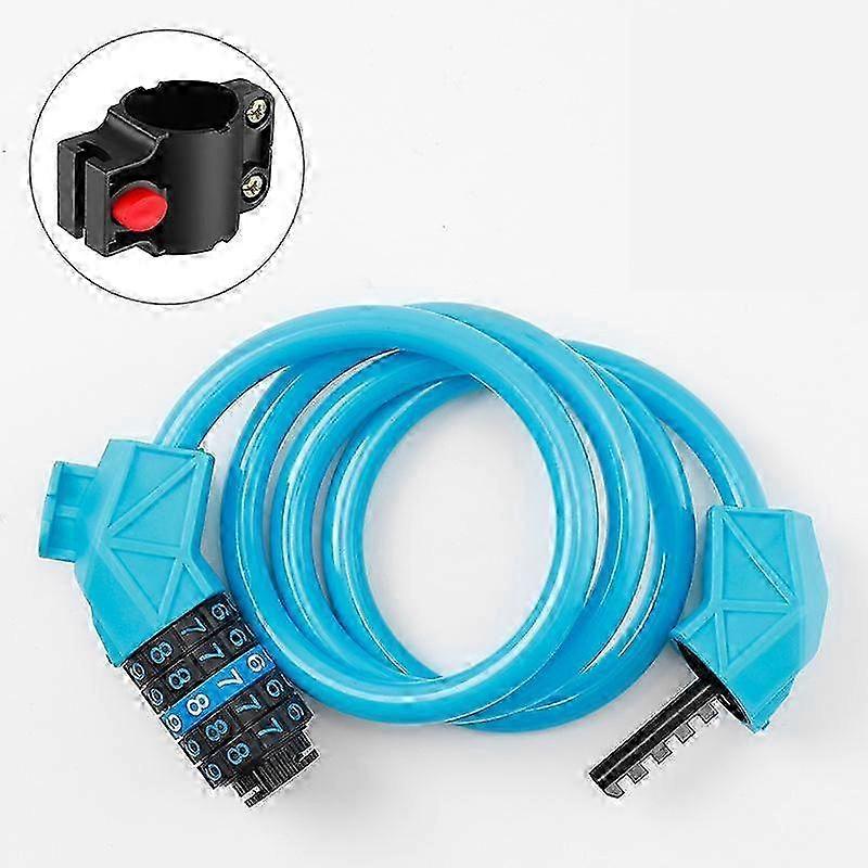 Anti-Theft Bicycle Cable Lock with Password Combination for Security