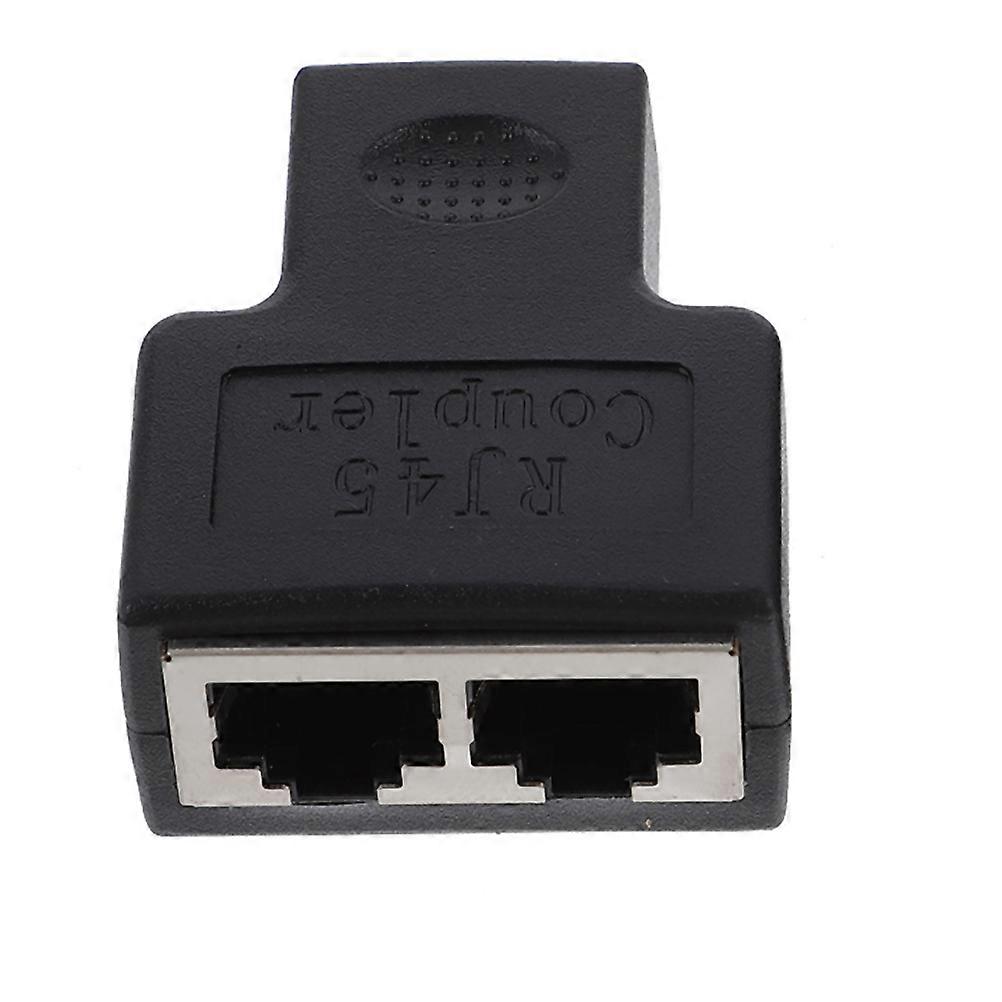 Rj45 Ethernet Splitter Plastic Adapter for Network Cable 2Pcs