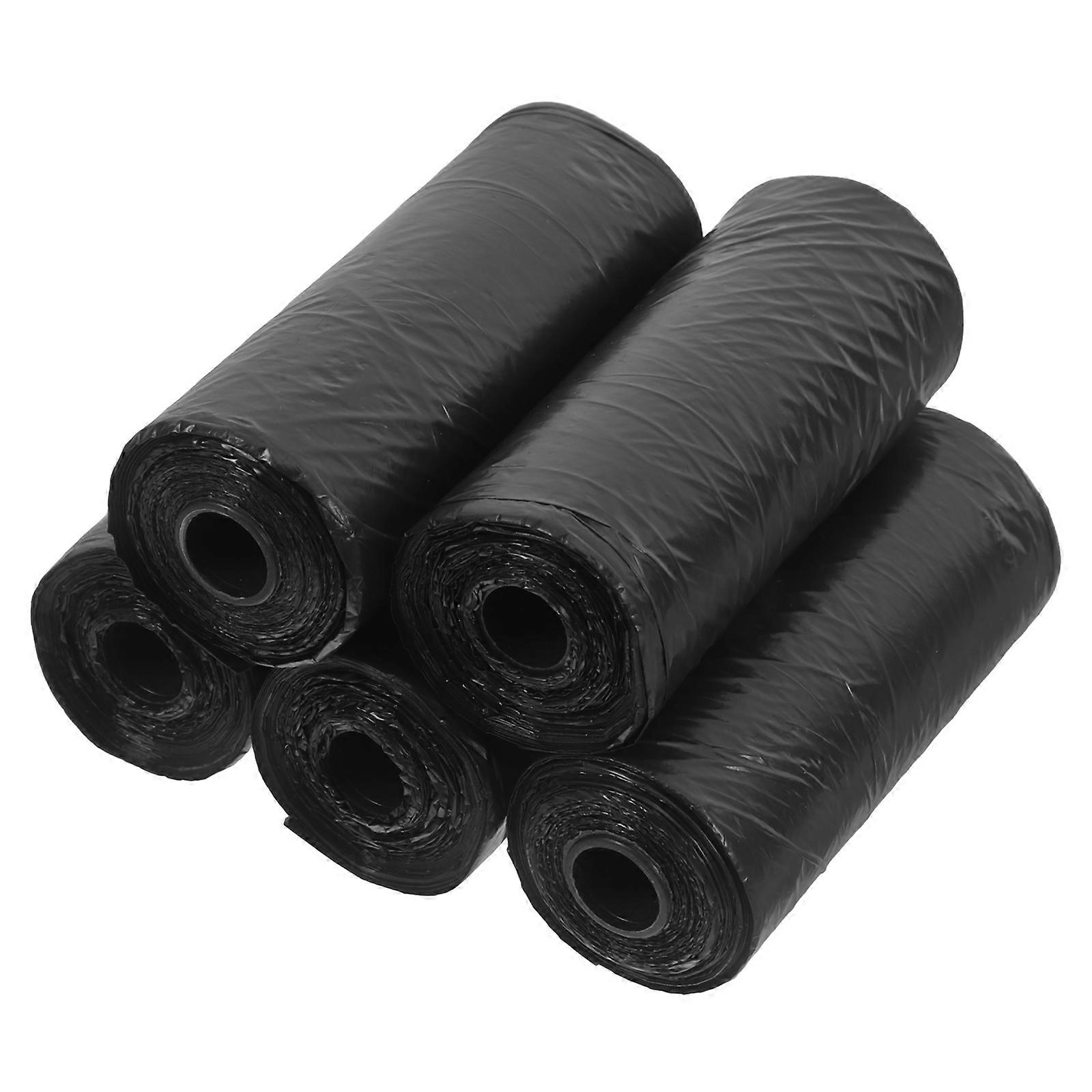 Mini Trash Bags for Small Trash Can Leakproof 100Pcs Black Garbage Liners