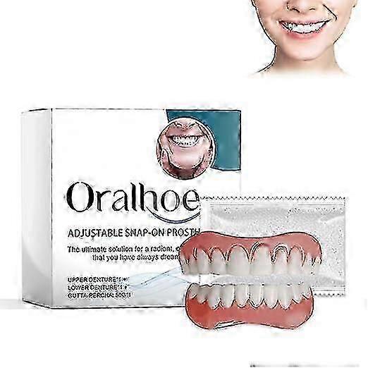 Denture Silicone Reline Kit for Complete or Partial Dentures Offering a Soft Comfortable Fit for DIY Home Relining of Upper and Lower Dentures