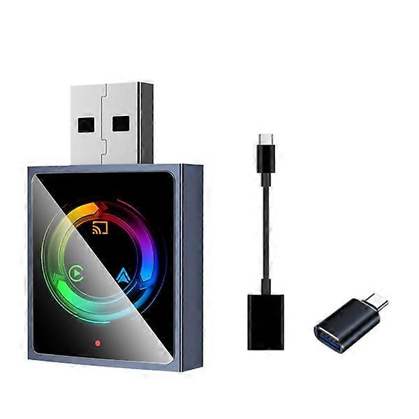 3 In1 Wireless Carplay Adapter Smart Mirror Link Carplay Android Auto USB Dongle BT5.0+WiFi Wired Carplay to Wireless