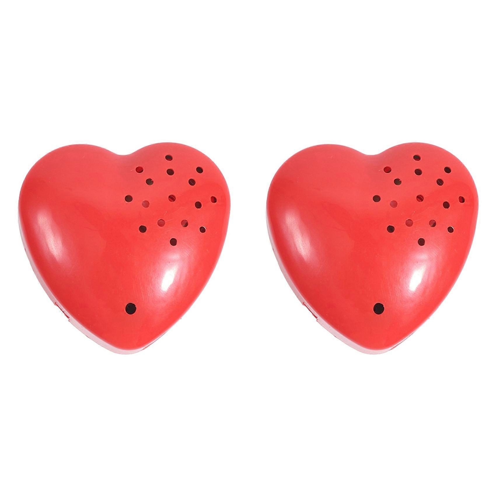 2X Heart Shaped Voice Recorder Recordable Sound Module Plush Toy Recorder Programmable 30 Seconds Sound Button Recording