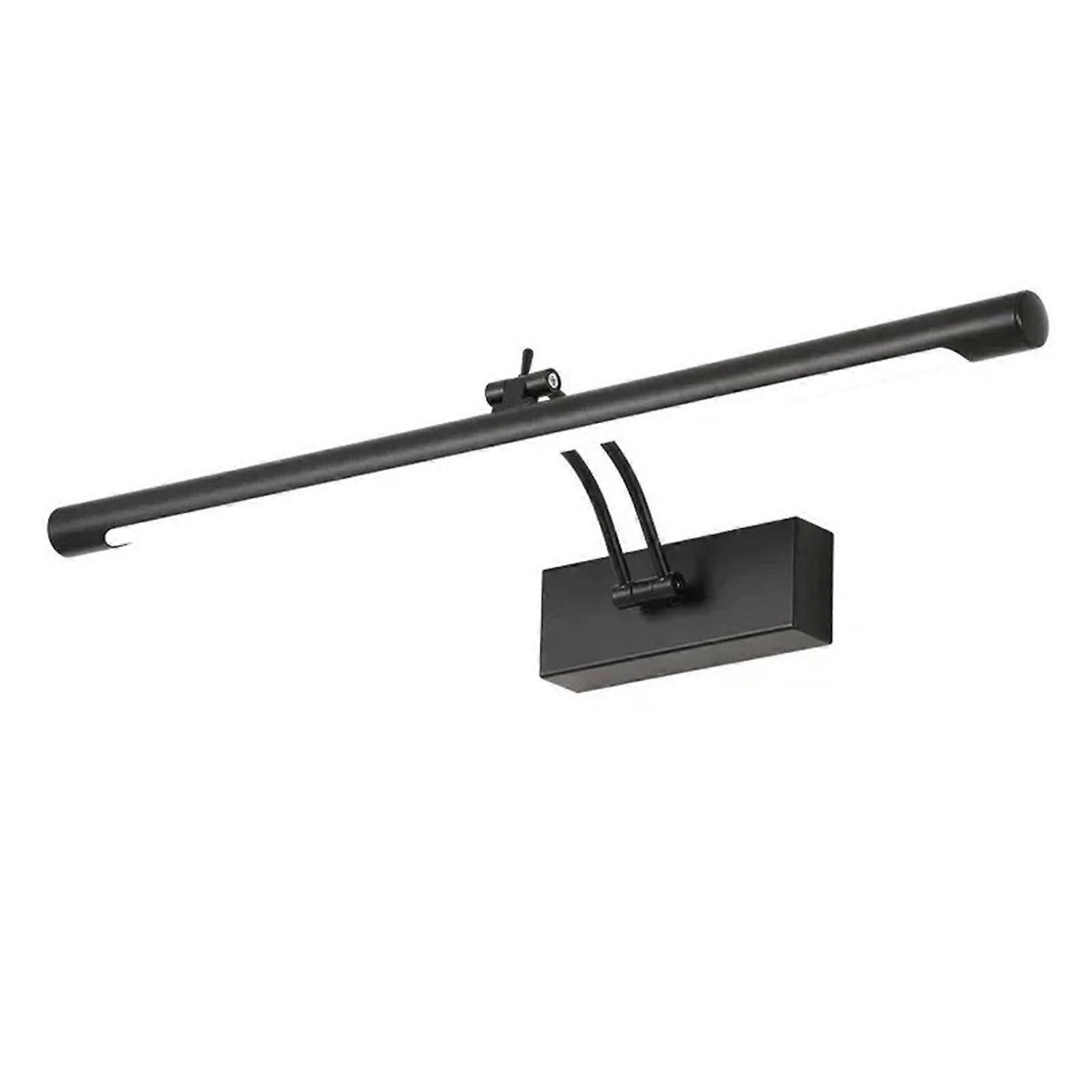 Tricolor LED Picture Light For Wall 9W 40CM Black Finish Adjustable Brightness Mirror Display Artwork Gallery Lighting