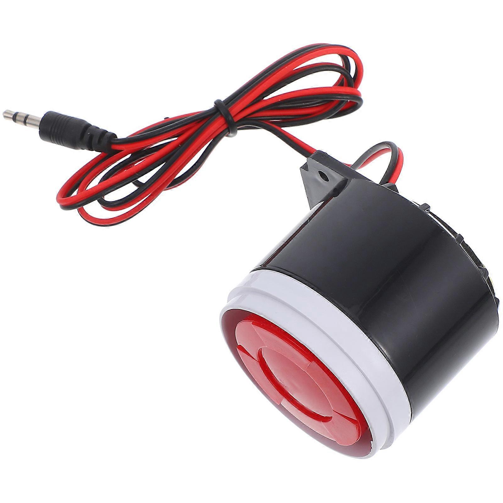 Loud Sound Alarm System for Home in Red Made of ABS Compact and Portable with Continuous Sound 70 Characters