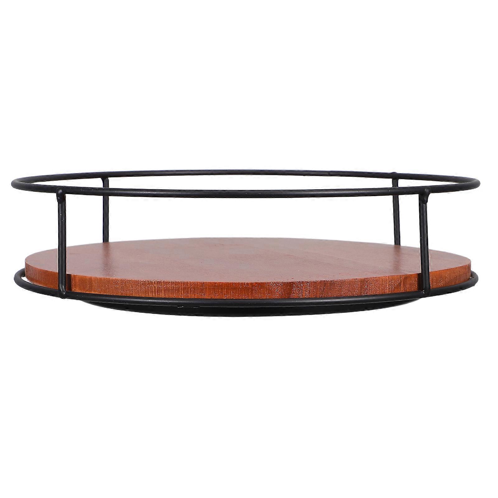 Turntable Organizer for Spices Rotating Storage Rack 9 Inch Black