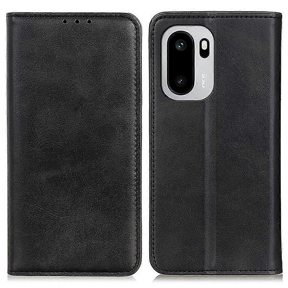 Compatible For OnePlus 15R 5G Case Cowhide Texture Split Leather Flip Wallet Phone Cover