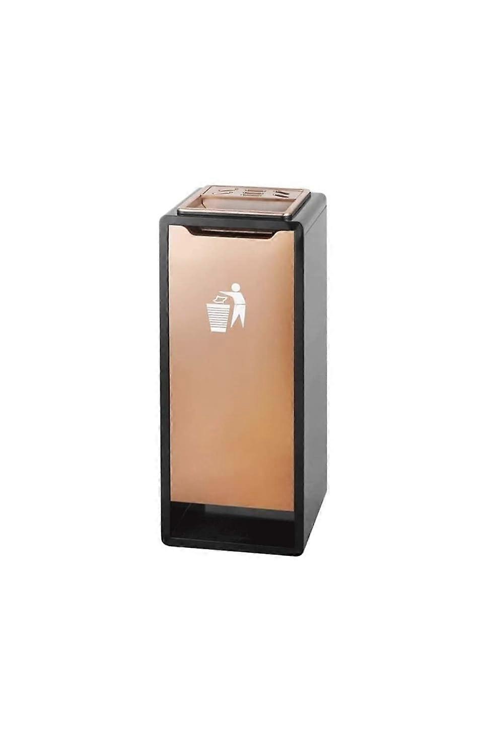 Large Capacity Stainless Steel Trash Can with Ashtray, SpaceSaving Waste Bin for Home and Office