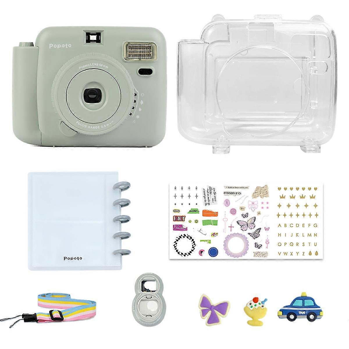 Popoto Disposable Imaging Camera Portable Camera Cream Multiple Color Student Children Cute Mini Camera Easy Use Beginners