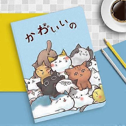Capa elegante para iPad de 23,4 polegadas com desenho de gatinho japonês mini e fofo.