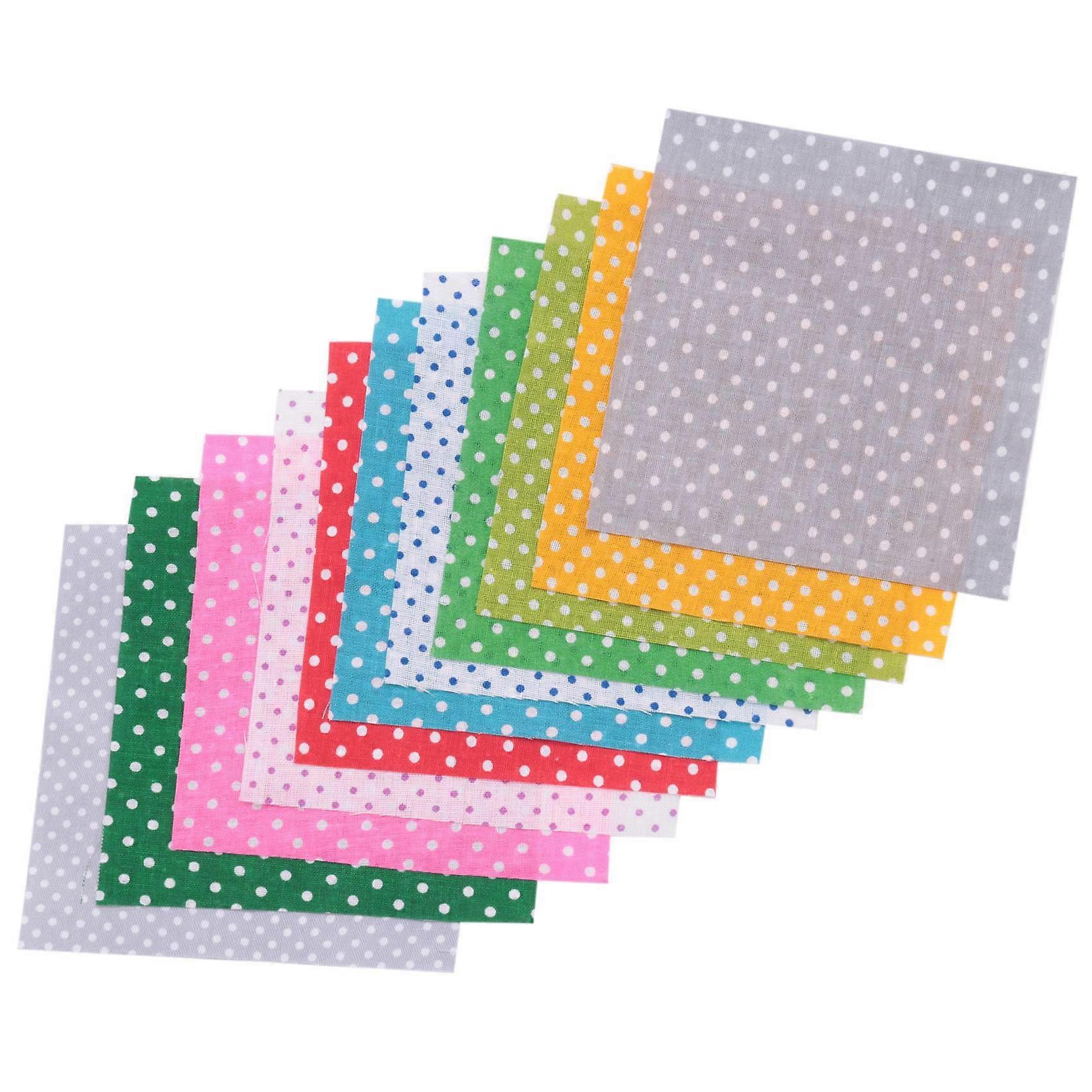Fabric Patchwork Craft Cotton Material Batiks Mixed Squares Bundle, 10 x 10cm, 150-Pack