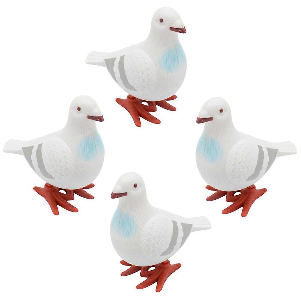Hand-Eye Coordination Development Wind Up Pigeon Toys Compact Size 4Pcs