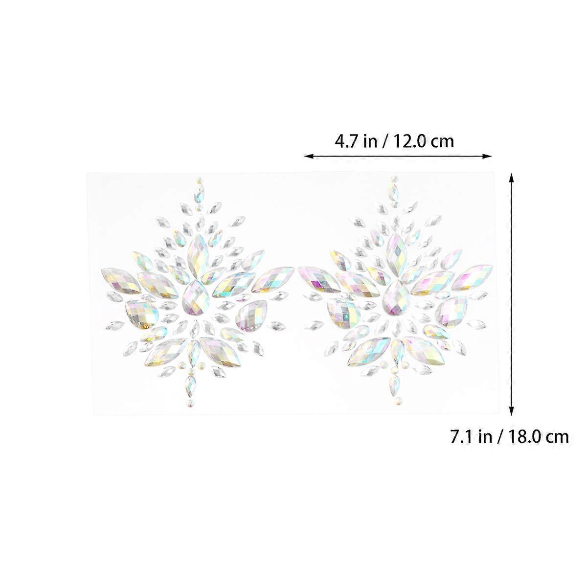 Rhinestone Sticker Acrylic Face Gems for Decoration Makeup Accessory