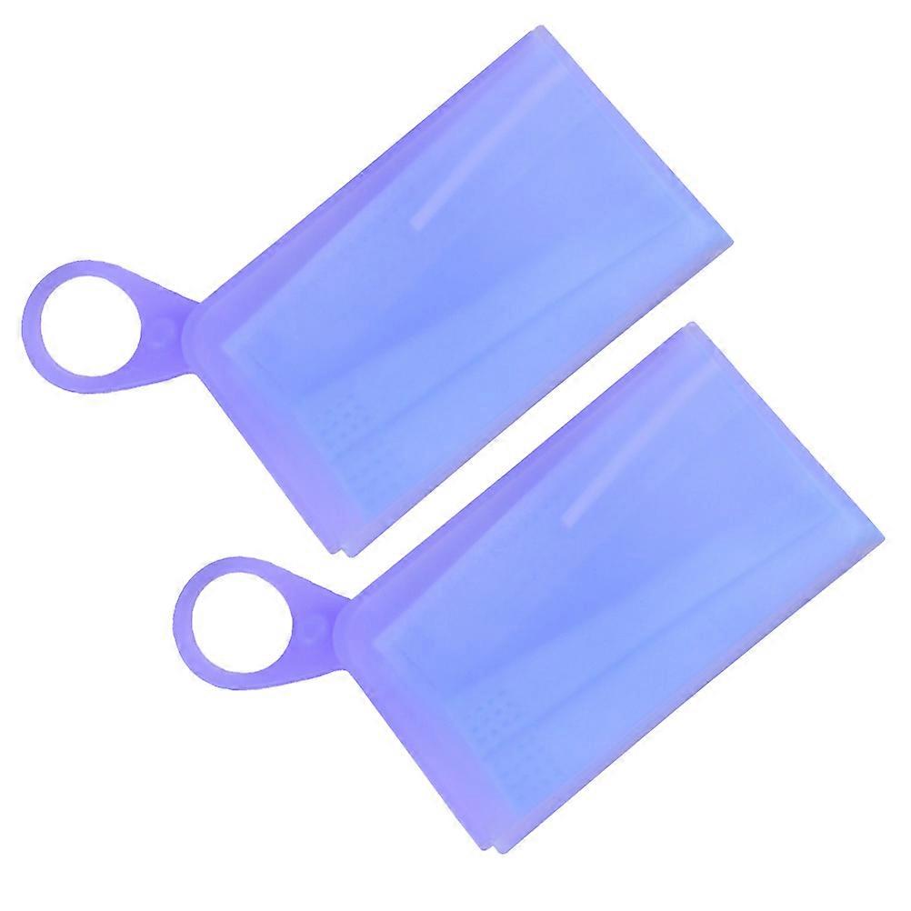 Storage Clip for Waterproof Mask Storage 2Pcs in Purple