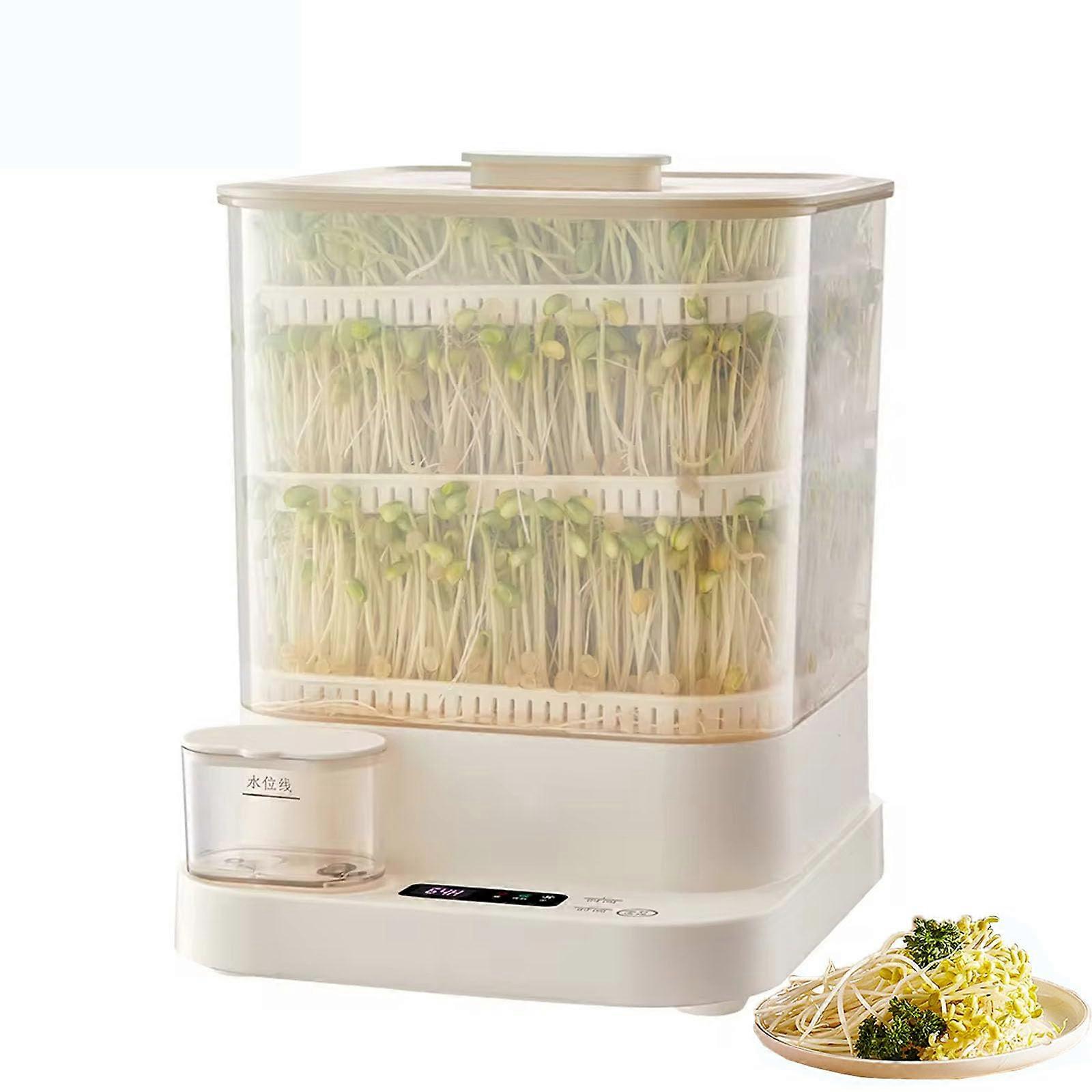 Bean Sprout Maker 3Layer Large Capacity Automatic Seed Sprouter with Constant Temperature Control
