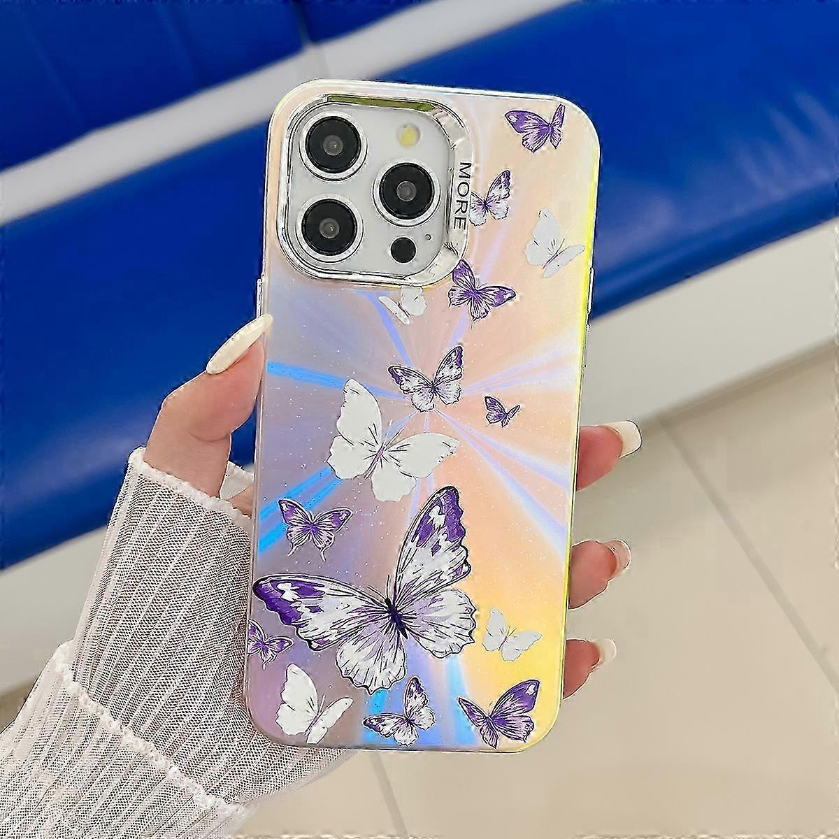 Electroplating Laser Butterfly Phone Case 2025