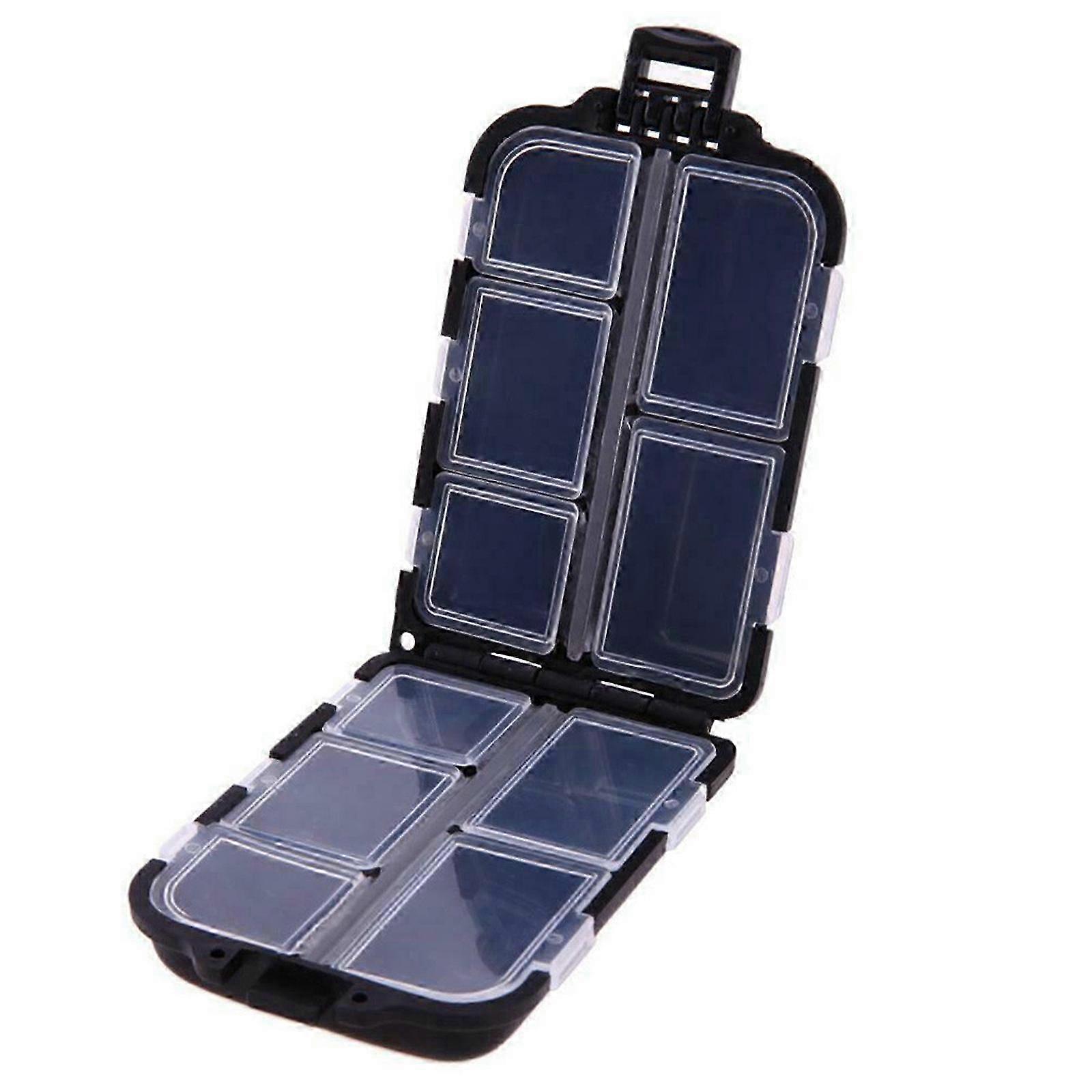 2026 Multipurpose Plastic Storage Box Fishing Hook Box With 10 Intervals