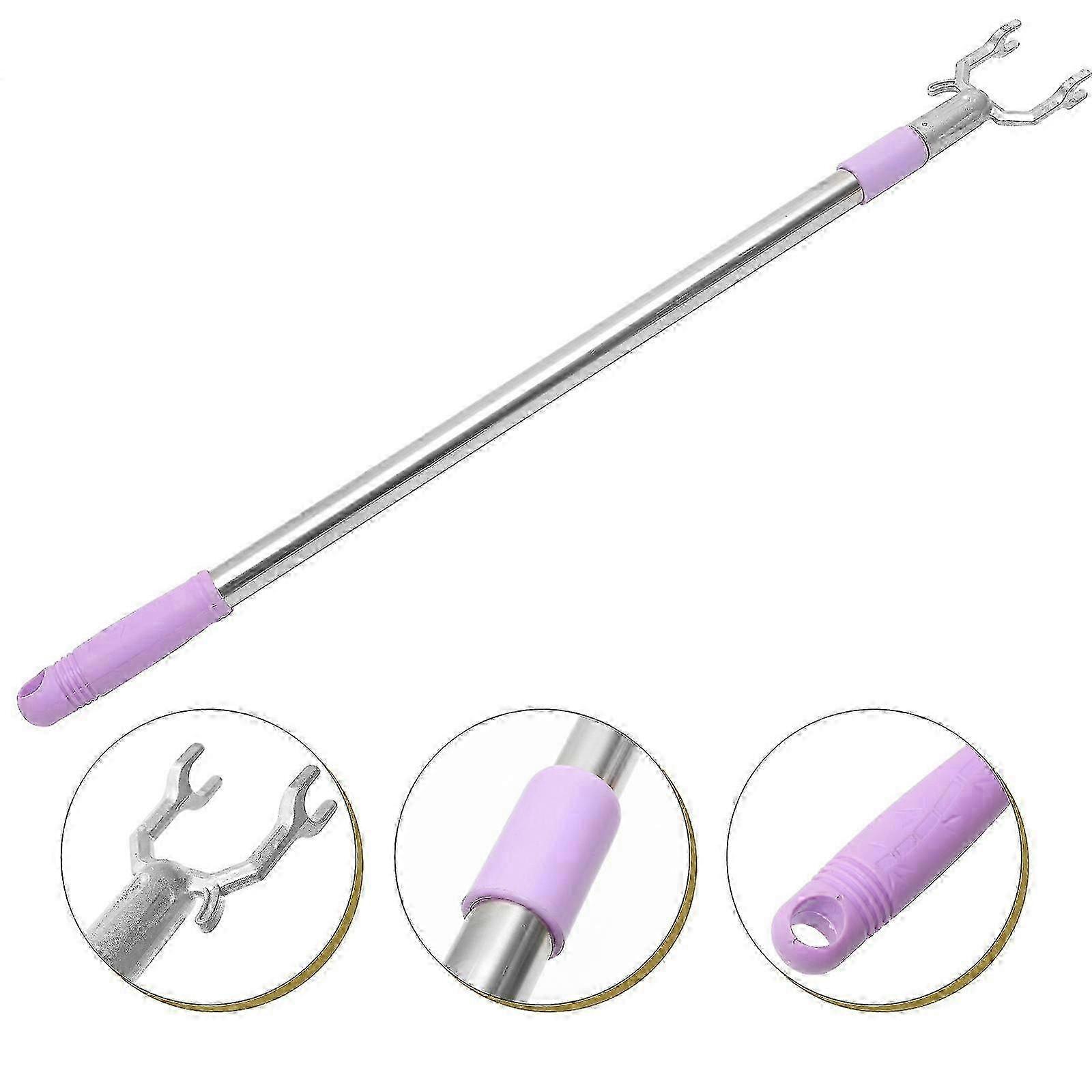 Heavy Duty Ceiling Hooks Window Blinds Pole Garment Pole Clothes Drying Fork Clothes Hook Pole 26-27s