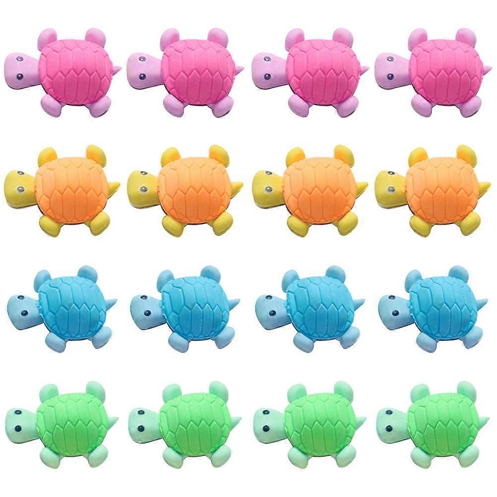 Turtle Shaped Eraser Kids Writing Eraser for Children 18Pcs Pack