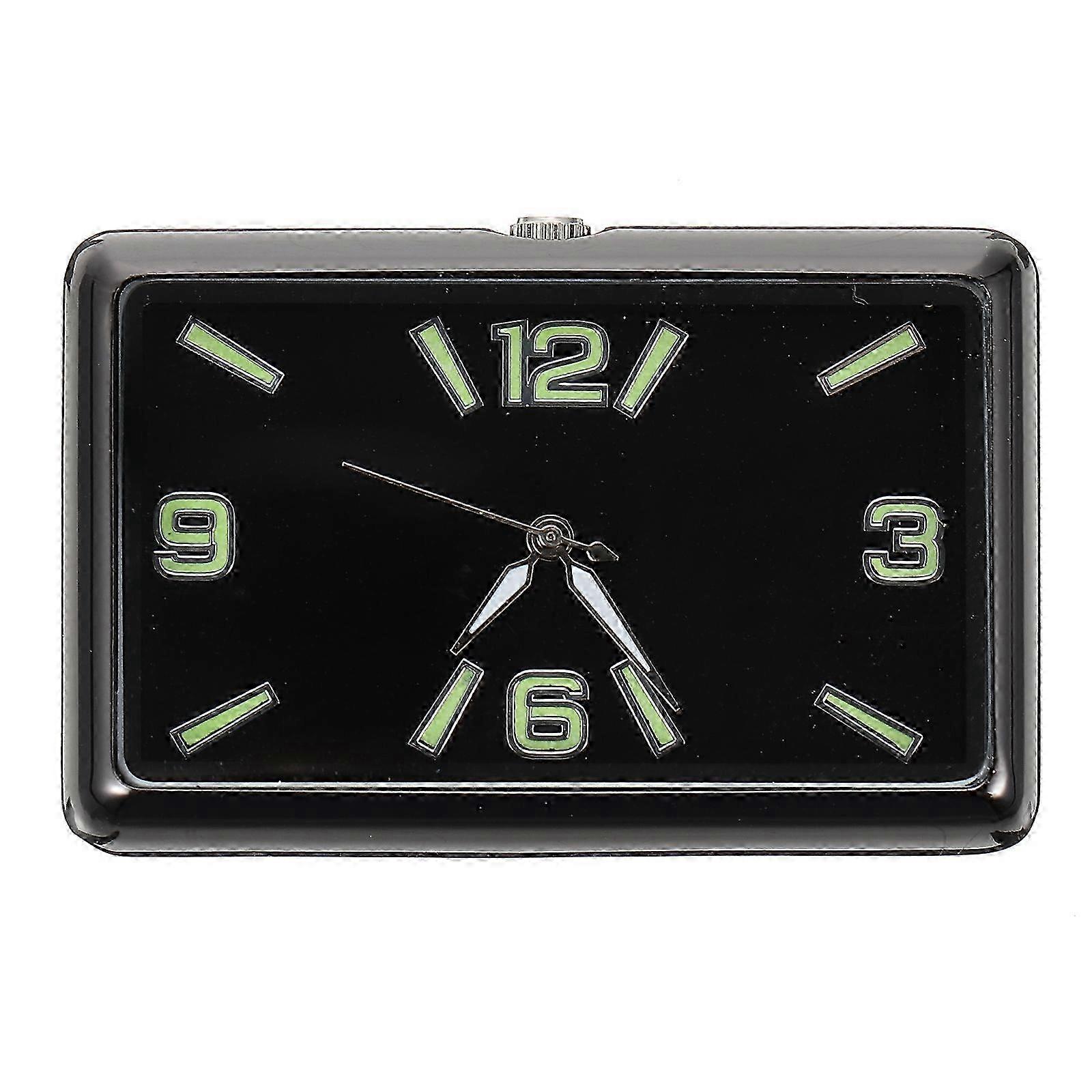 26-27 Car Dashboard Tiny Clock Adhesive Dashboard Clock Decorative Square Clock