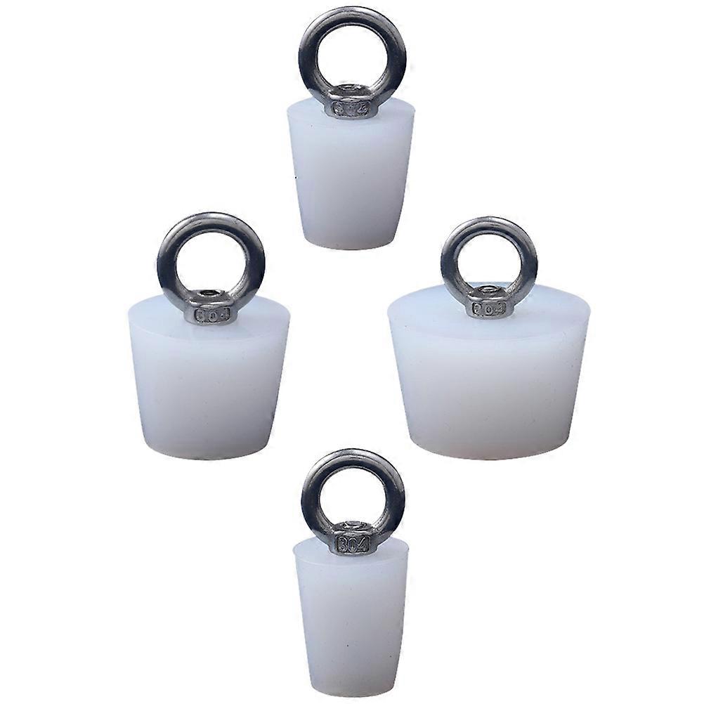 Tub Stopper Sink Drain Plug Utility 12Pcs White Kitchen Use