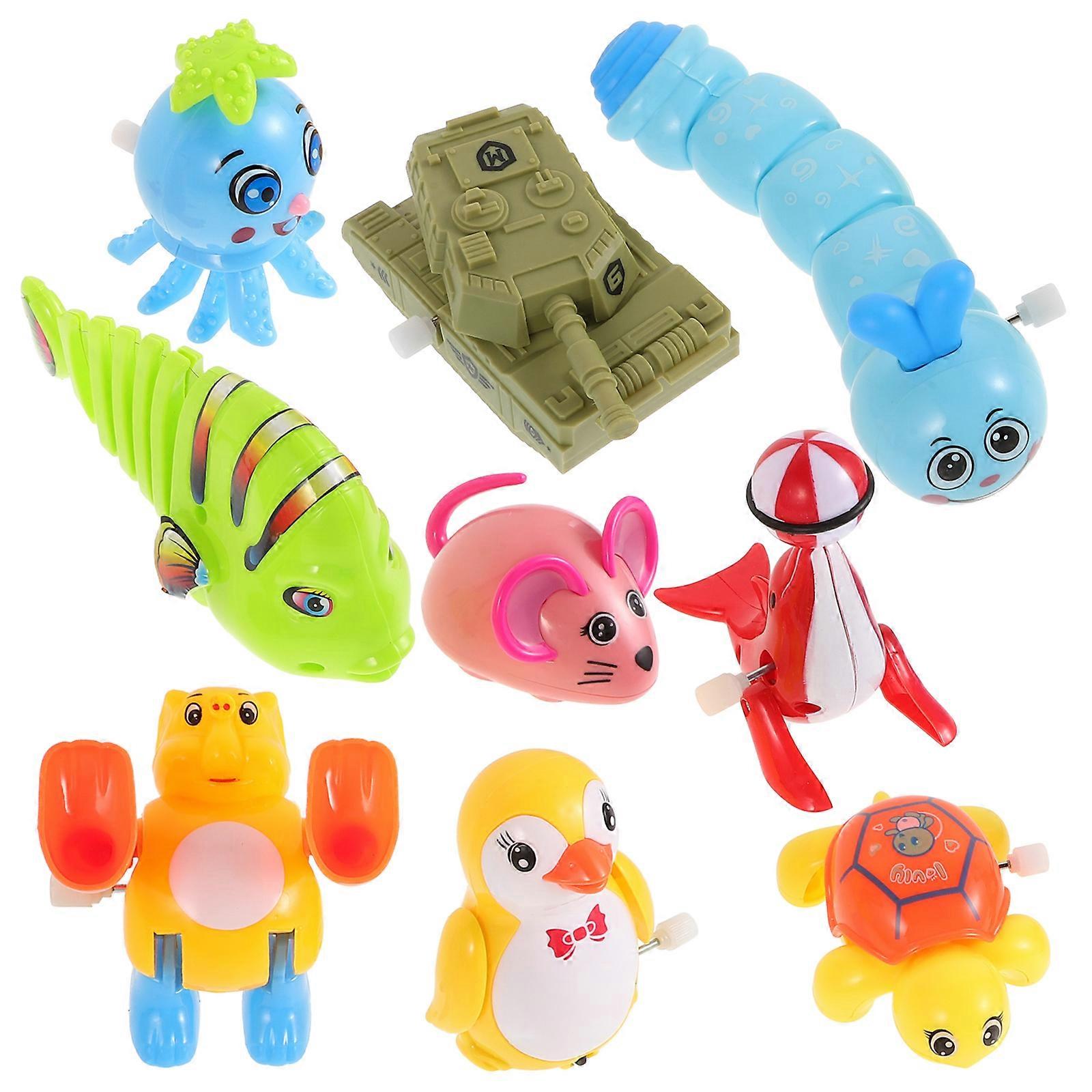 Kids Wind Up Animals Clockwork Toy for Kids Playing 9Pcs Random
