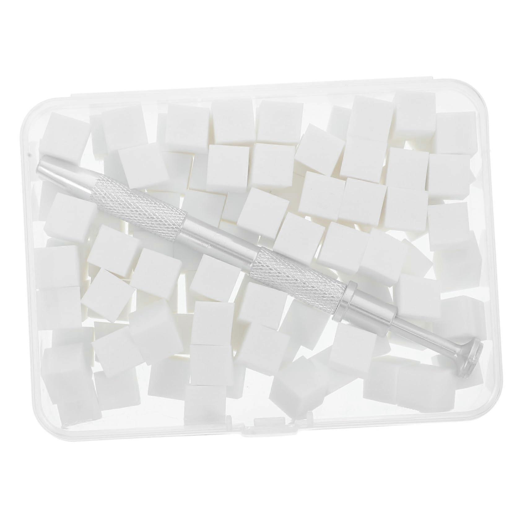 Nail Art Sponge Tool with Metal Grabber Pen, Replaceable Tips for Smooth Gradient Ombre Designs