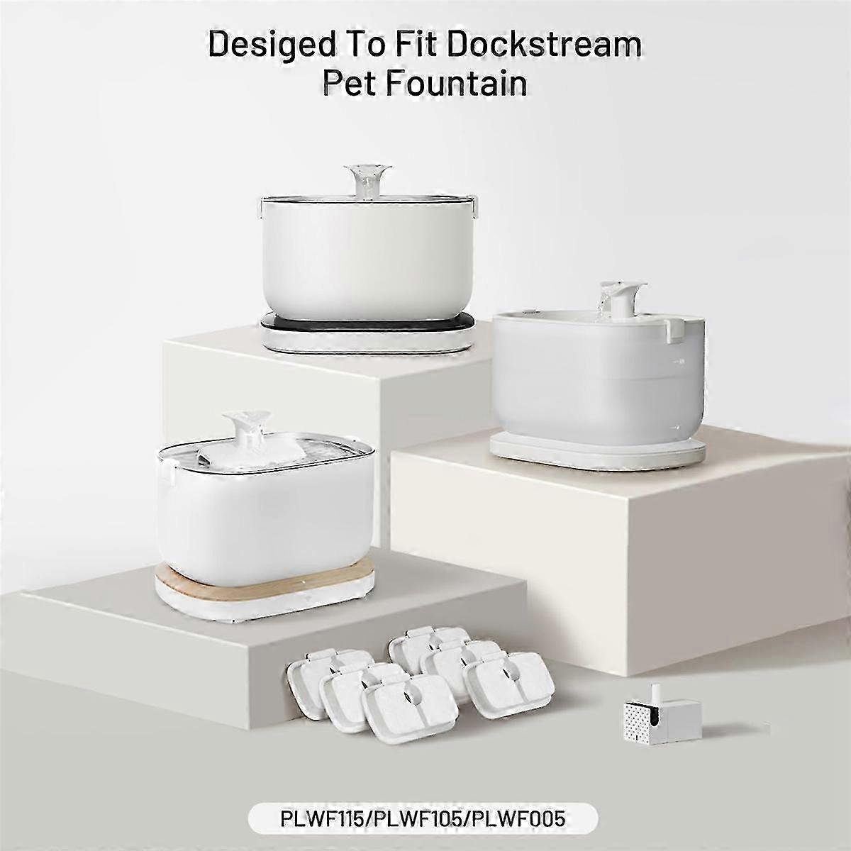 Replacement Filters for Dockstream Wireless Cat Water Fountain