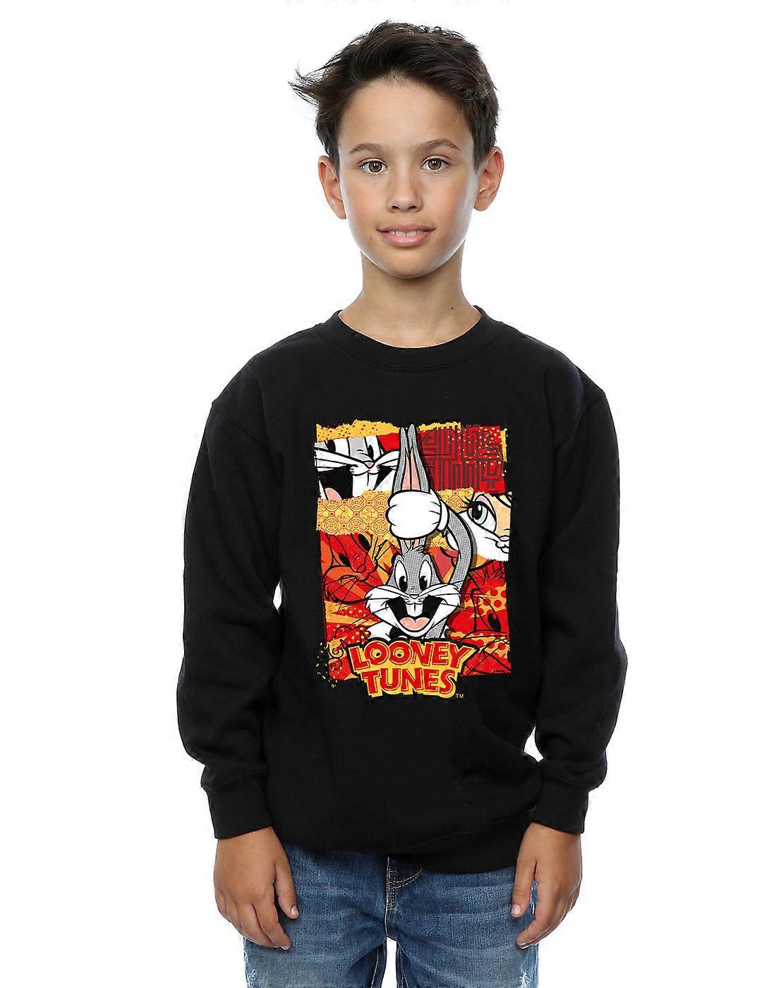 Looney Tunes Boys Bugs Rabbit Comic New Year Sweatshirt