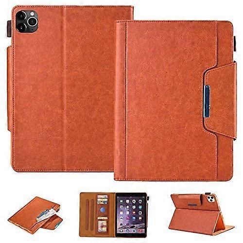 Leather Case with Pencil Holder, MultiAngle Stand, Auto Wake Sleep  Brown for iPad Pro 9.7
