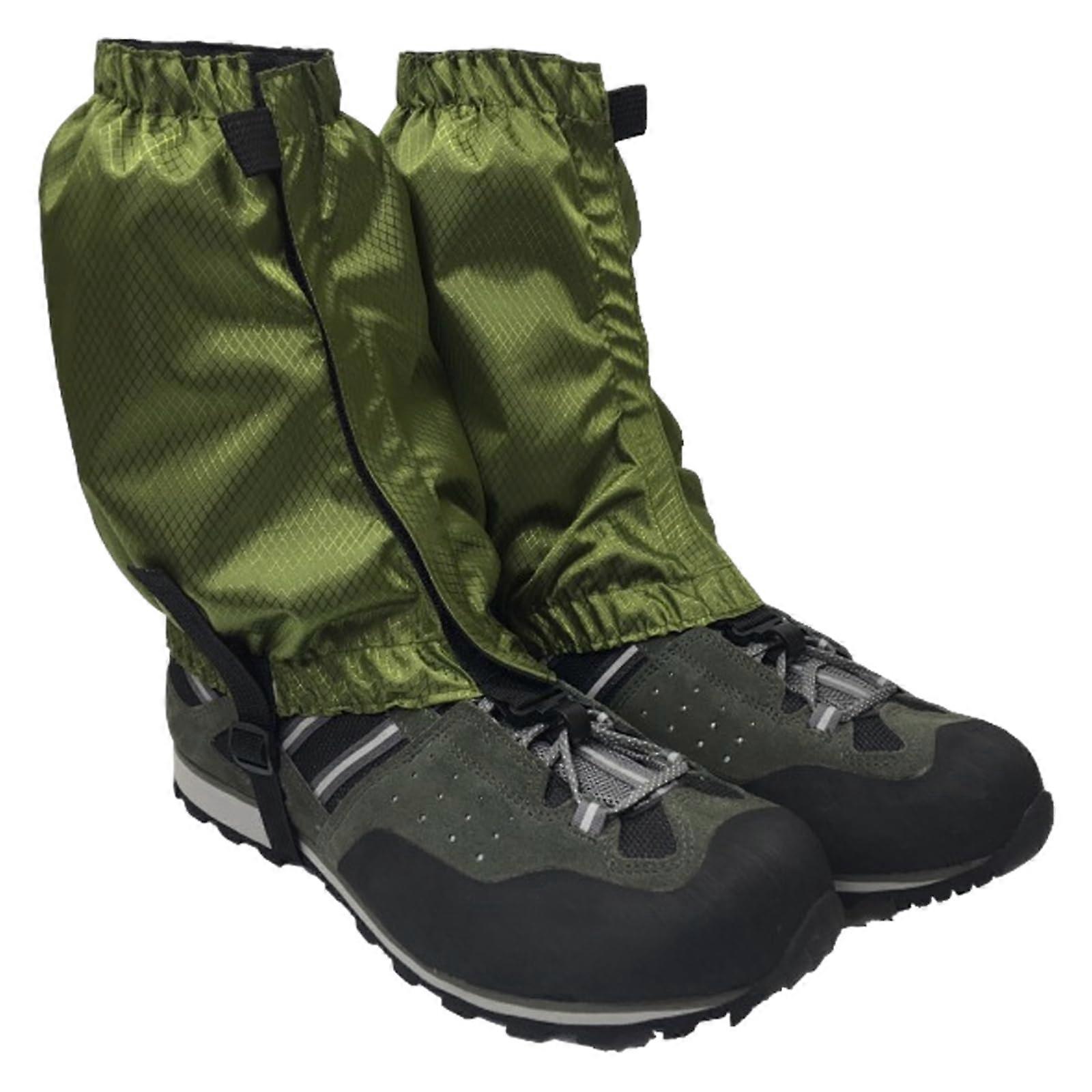 Waterproof Hiking Gaiters with Adjustable Strap and Reflective Strips for Snow, Mud and Skiing
