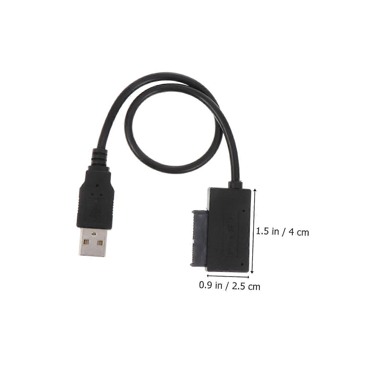 USB External Drive Cable for Laptop DVD ROM, Speed Data Transfer, Hot Swap Support