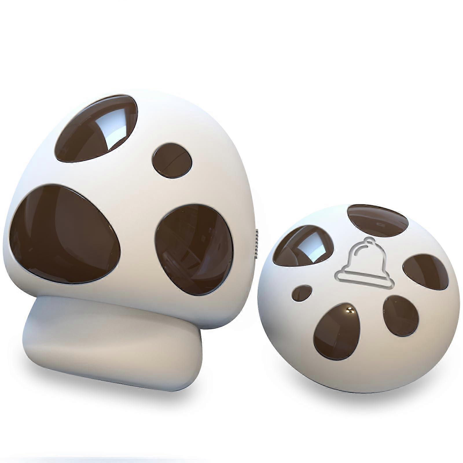 Wireless Doorbell with 1300FT Range, 35 Chimes, Adjustable Volume, LED Flash, 1 Receiver and 1 Transmitter