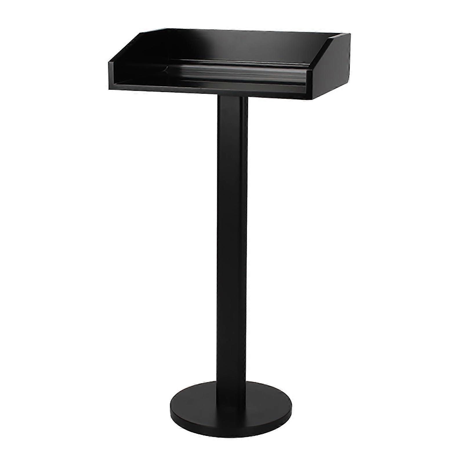 Podium Stand with Stable Metal Base, Ergonomic Lectern for Classroom Office Restaurant Presentations