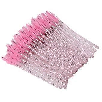 50pcs Disposable Eyelash Brush, NMascara Wands ylon Makeup Brush Mascara Wands