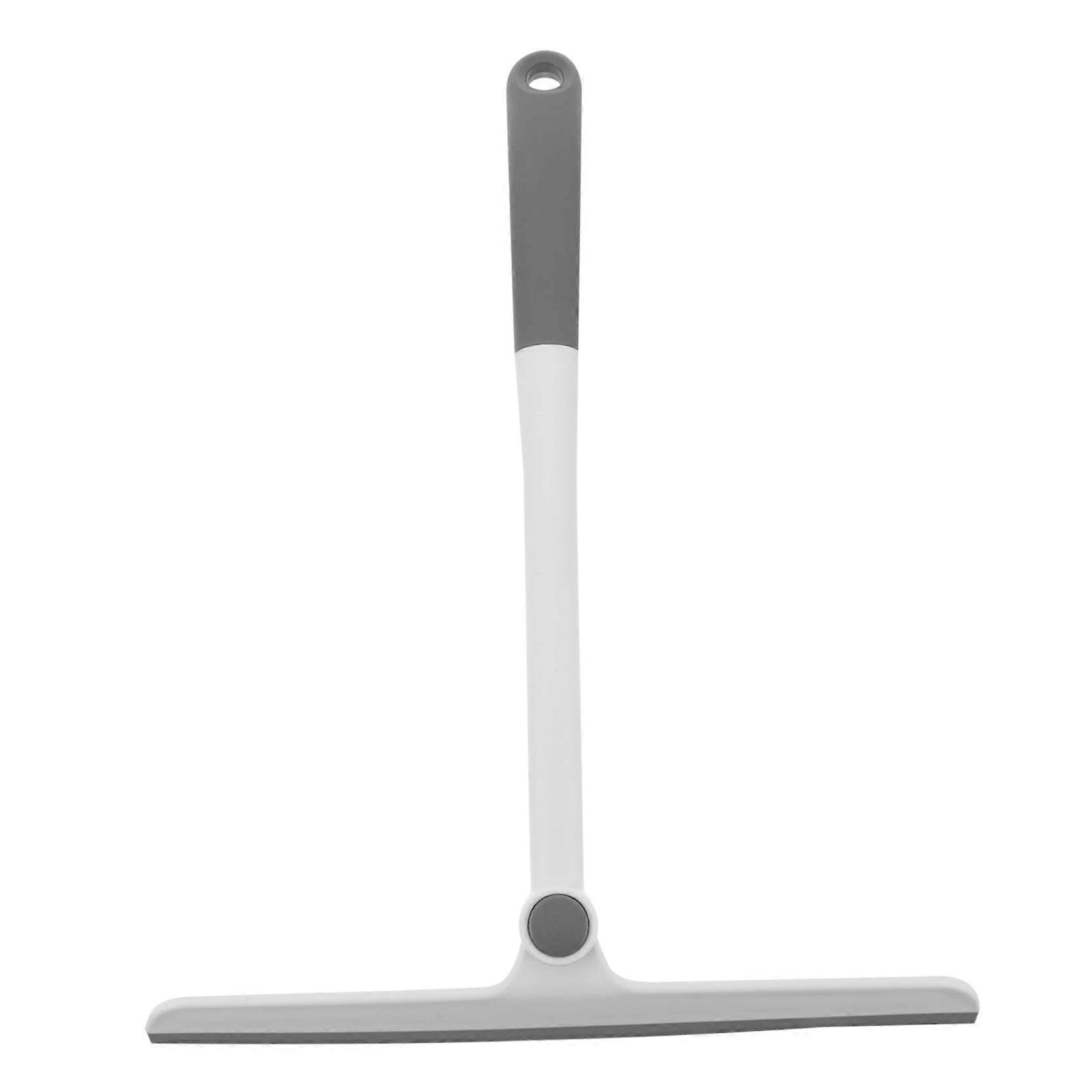 Window Squeegee with Rotatable Scraper Head and NonSlip Grip for Shower Glass and Car Windshield