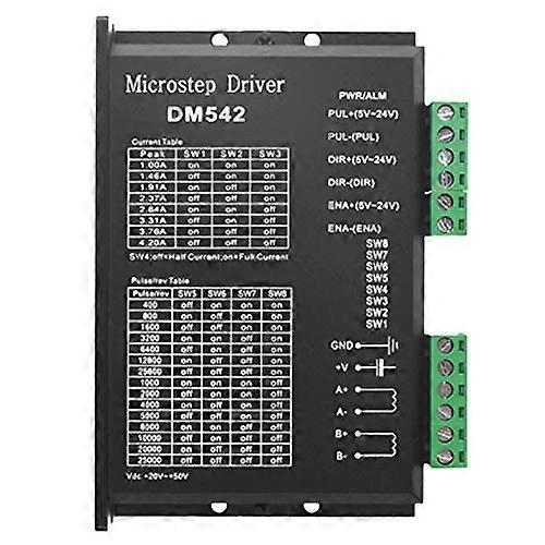 DM542 Stepper Motor Driver 48V 4.2A for Nema 23 CNC 3D Printer Low Noise Optical Isolation
