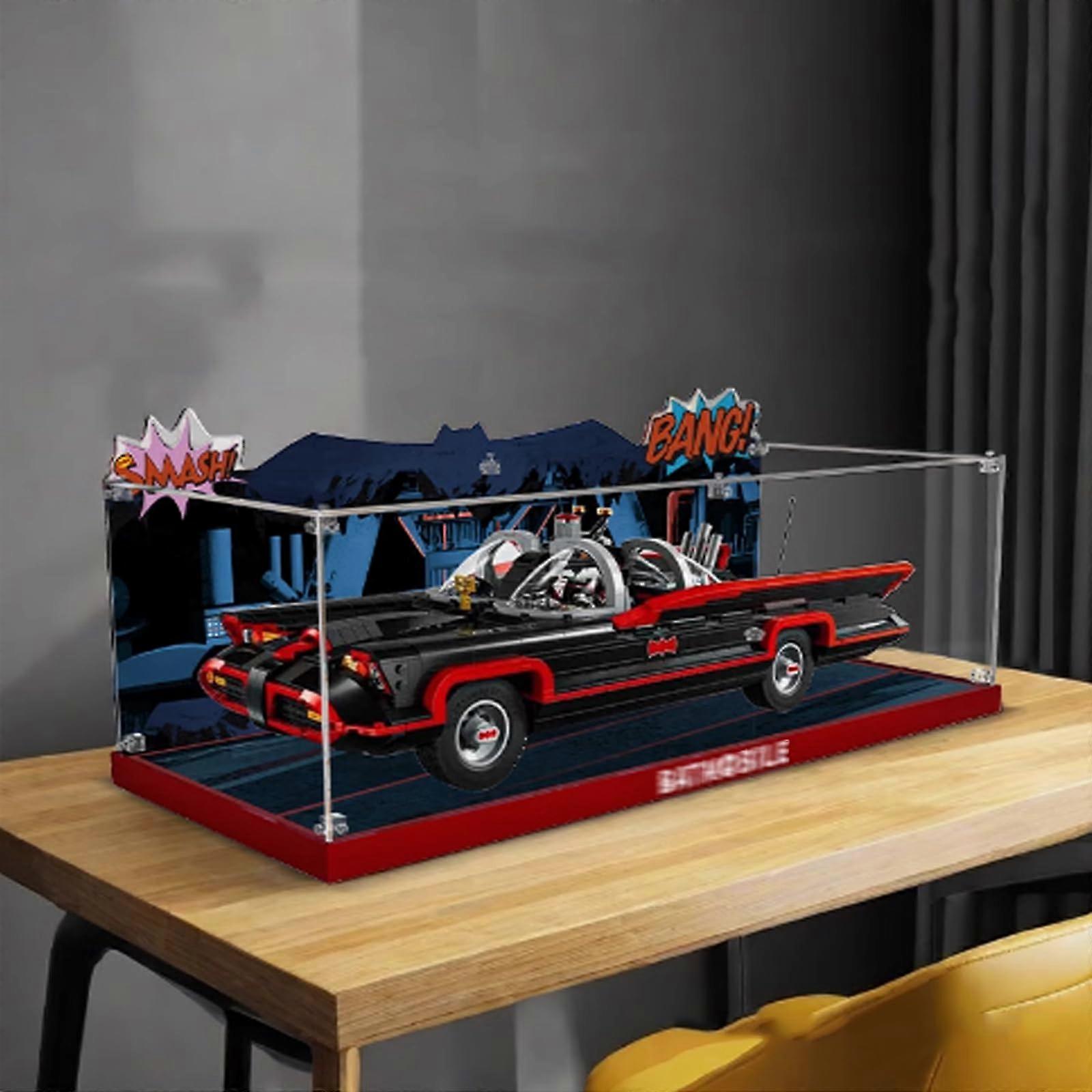 Batmobile Display Case Acrylic Dustproof Box for  76328 Model with Clear Protective Showcase