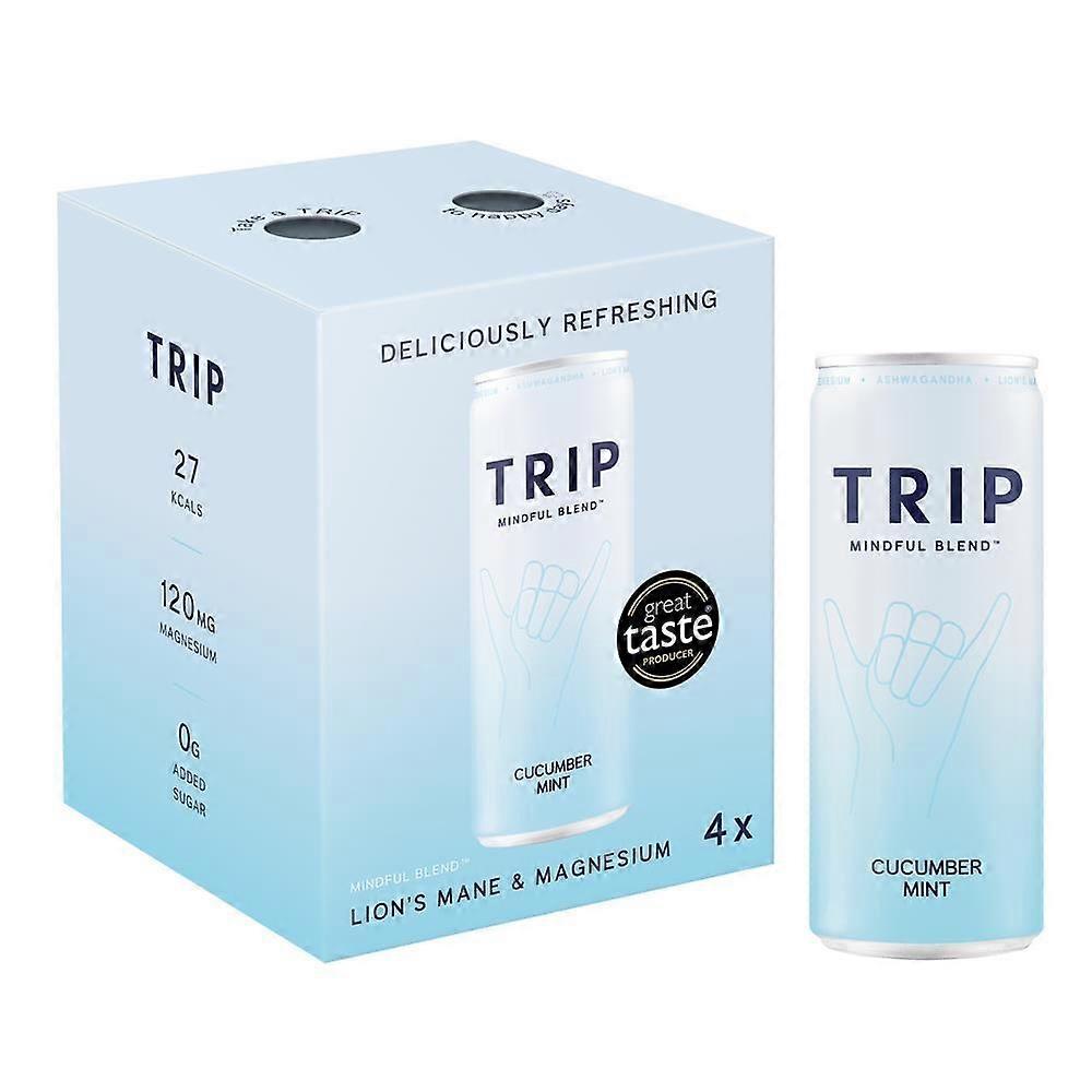 Trip Drink Ltd Cucumber Mint Mindful Blends Multipack 4 x 250ml