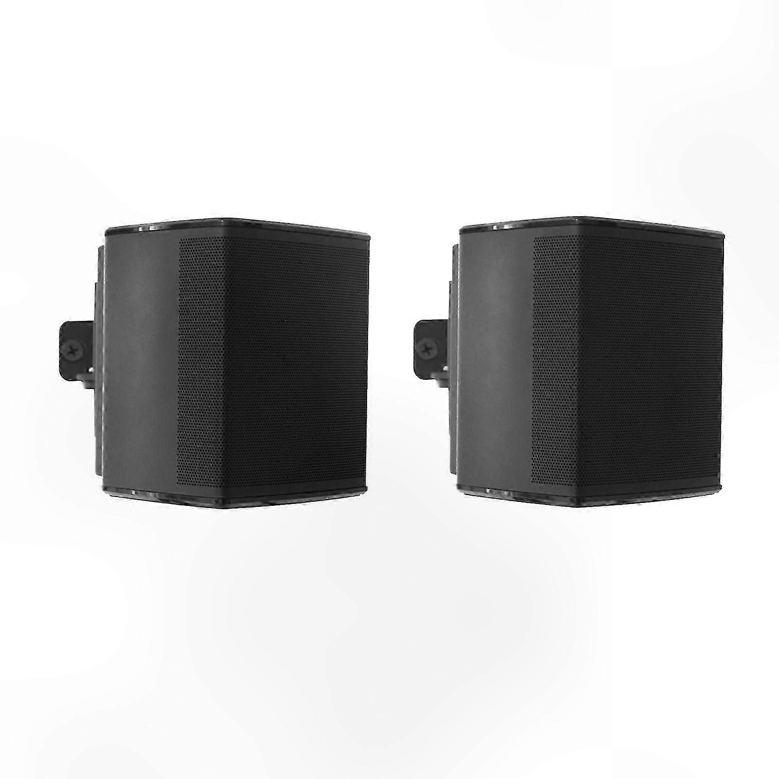 Black Wall Mount Brackets for Wireless Surround Speakers, 2 Pack